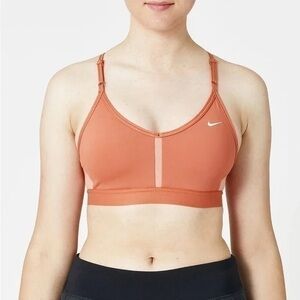 Nike Indy Light Support Sports Bra, EUC Madder Root /Light Madder Root / White
